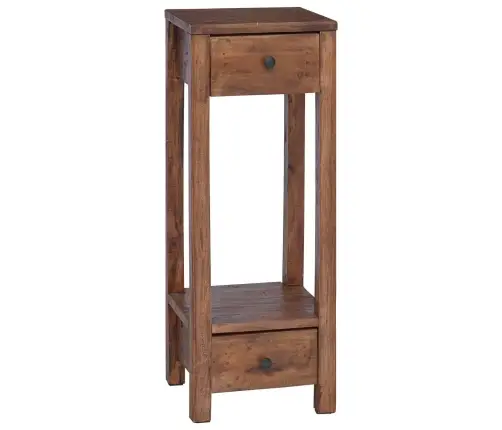 Augalų Stovas Su Stalčių Ruda 30 X 30 X 80 Cm Mahogany Medis