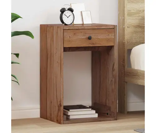 Naktsgaldiņš Brūna 63 X 30 X 79 Cm Cieta Mahagona Koks Vidaxl