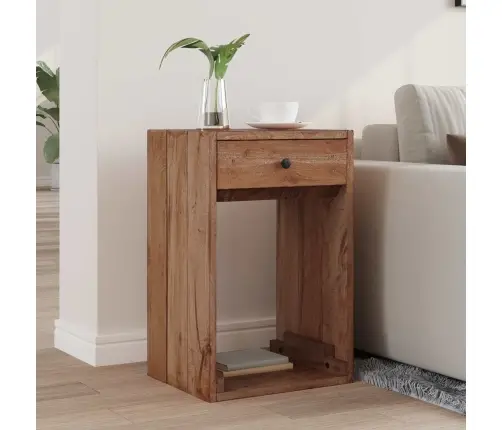 Naktsgaldiņš Brūna 63 X 30 X 79 Cm Cieta Mahagona Koks Vidaxl