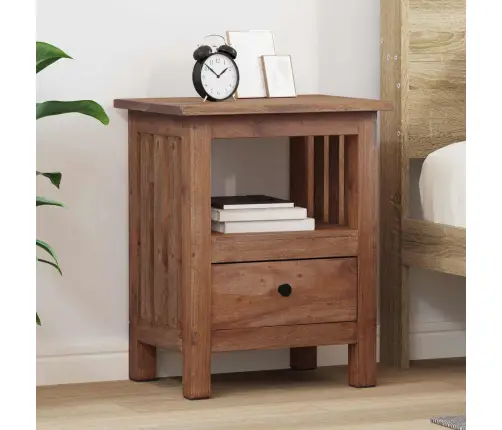 Naktsgaldiņš Brūna 41 X 30 X 50 Cm Cieta Mahagona Koks Vidaxl