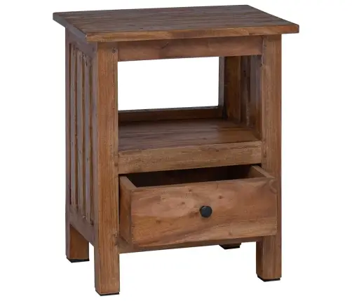 Naktsgaldiņš Brūna 41 X 30 X 50 Cm Cieta Mahagona Koks Vidaxl