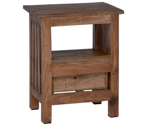 Naktsgaldiņš Brūna 41 X 30 X 50 Cm Cieta Mahagona Koks Vidaxl