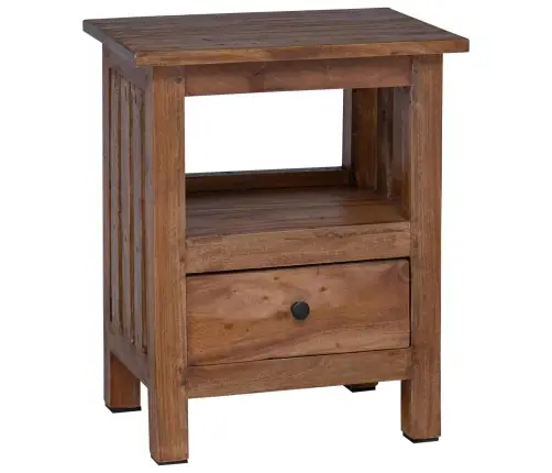 Naktsgaldiņš Brūna 41 X 30 X 50 Cm Cieta Mahagona Koks Vidaxl