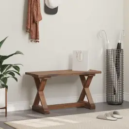 Suoliukas Natūrali 85 X 35 X 47 Cm Perdirbtos Medienos Masyvas