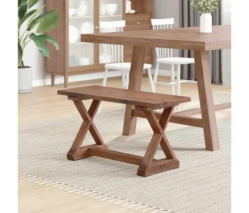 Suoliukas Natūrali 85 X 35 X 47 Cm Perdirbtos Medienos Masyvas