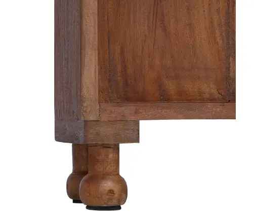 Plaukti Ar Plauktu Brūna 47 X 16 X 55 Cm Cieta Mahagona Koks Vidaxl