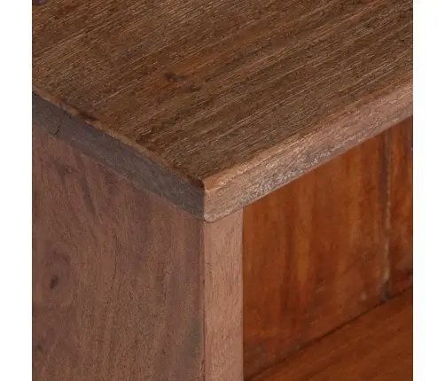 Plaukti Ar Plauktu Brūna 47 X 16 X 55 Cm Cieta Mahagona Koks Vidaxl