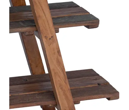 Salokāms Plaukts Ar Plauktu Brūna 79.5 X 35 X 112 Cm Vidaxl