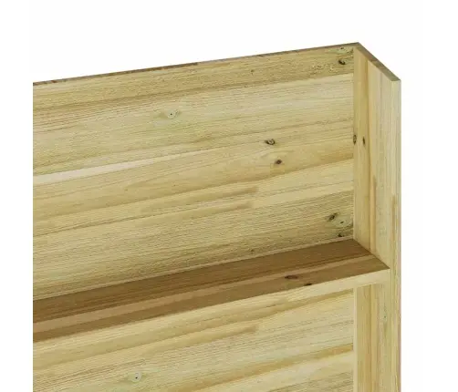 Taimekapid Riiuliga Pruun 90 X 15 X 180 Cm Immutatud Männipuit