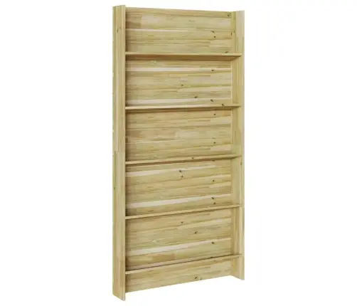 Taimekapid Riiuliga Pruun 90 X 15 X 180 Cm Immutatud Männipuit