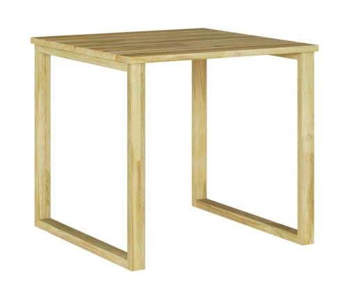 Sauļošanās Galda 50.5X50.5X46 Cm Iepriekš Apstrādāts Priedes Koks Vidaxl
