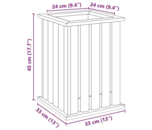 Dārza Pods Ar Oderi 33X33X45 Cm Impregnēts Koks Priede Vidaxl