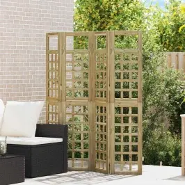 Privātuma Ekrāns Medus Brūns 160 X 180 Cm Cieta Priede Vidaxl