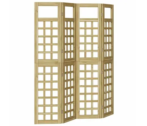 Āra Privātuma Ekrāns – 4 Paneļi, Apstrādāta Priede Vidaxl