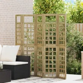 Privātuma Ekrāns Medus Brūns 200 X 180 Cm Cieta Priede Vidaxl