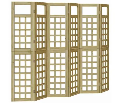 Privaatsustõke Meepruun 240 X 180 Cm Kindel Männipuidust