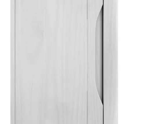 Vannas Istabas Mēbeļu Komplekts 2 Pcs Balts Ciets Priedes Koks Vidaxl