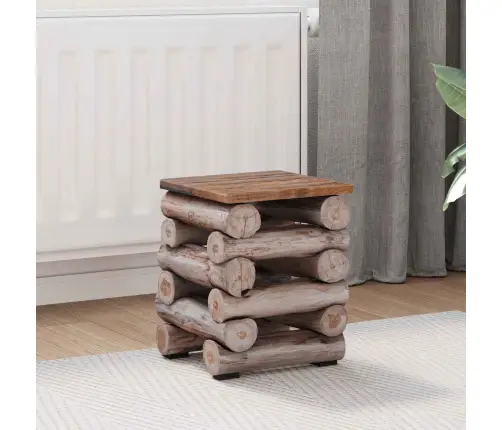 Krēsls Dabiska 30 X 30 X 38 Cm Ciets Tekša Koks Vidaxl