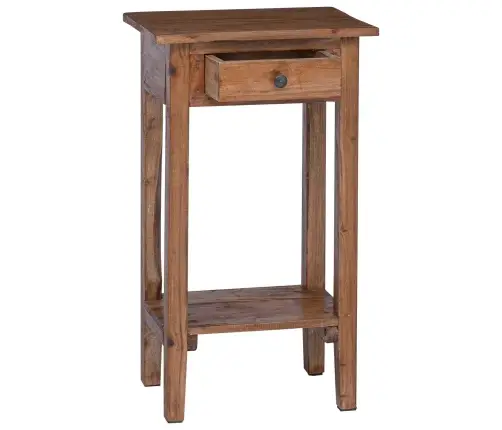 Augu Statīvs Ar Atvilktni Brūna 34 X 25 X 52 Cm Mahagona Koks Vidaxl