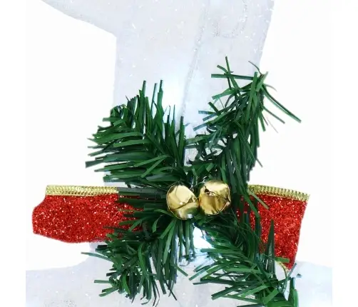 Led Ziemeļbrieži 5 Pcs Balts Audums Vidaxl