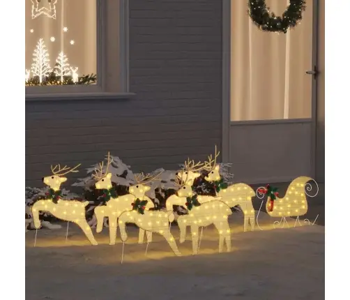 Led Puhlid 7 Pcs Kuldne Kangas