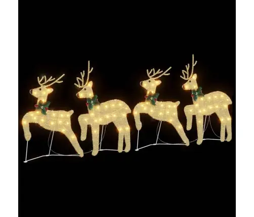 Led Elniai 4 Pcs Auksinė Audinys