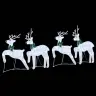 Led Ziemeļbrieži 4 Pcs Sudraba 45 X 19 X 65 Cm Audums Vidaxl
