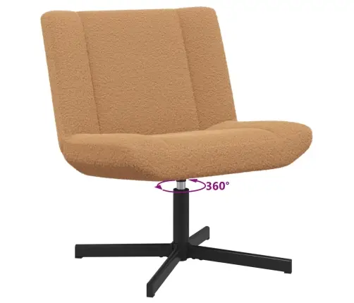 Sukamasis Krėslas Smėlio 63 X 75 X 76 Cm Avikailis