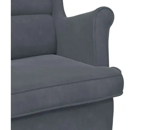 Atzveltnes Krēsls Tumši Pelēka 71 X 92 X 91 Cm Samts Vidaxl Atzveltnes Krēsls Tumši Pelēka 71 X 92 X 91 Cm Samts Vidaxl