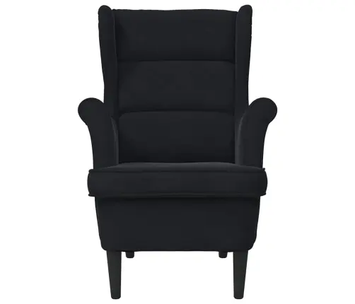 Atzveltnes Krēsls Melna 71 X 92 X 91 Cm Samts Vidaxl