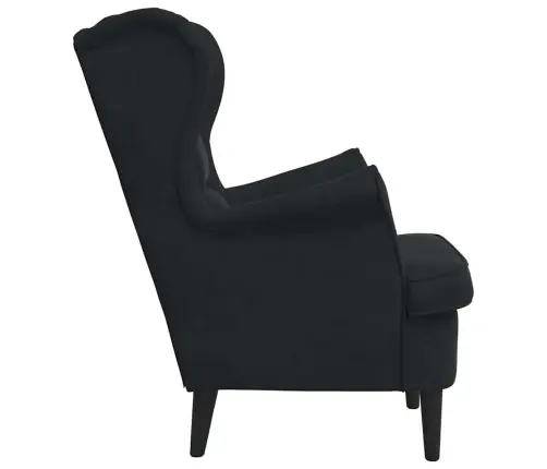 Atzveltnes Krēsls Melna 71 X 92 X 91 Cm Samts Vidaxl