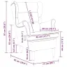 Atzveltnes Krēsls Melna 71 X 92 X 91 Cm Samts Vidaxl