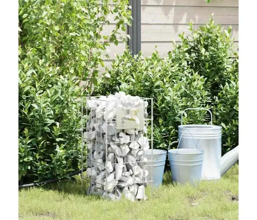 Gabion Kraan Hõbedane 26 X 25 X 50 Cm Roostevaba Teras