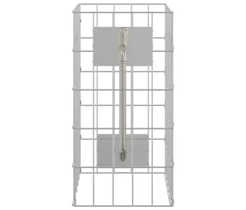 Gabion Kraan Hõbedane 26 X 25 X 50 Cm Roostevaba Teras