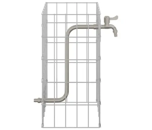 Gabion Kraan Hõbedane 26 X 25 X 50 Cm Roostevaba Teras