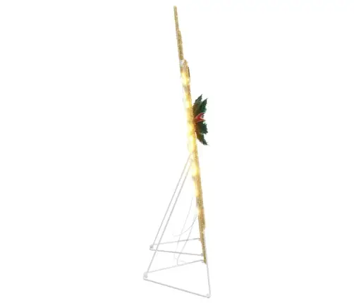 Led Ziemeļbrieži 2 Pcs Silti Balts 45 X 19 X 65 Cm Audums Vidaxl