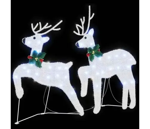 Led Elniai 2 Pcs Šaltai Balta Audinys