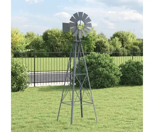 Vējdzirnavas Pelēkā 84X68X245 Cm Dzelzs Vidaxl
