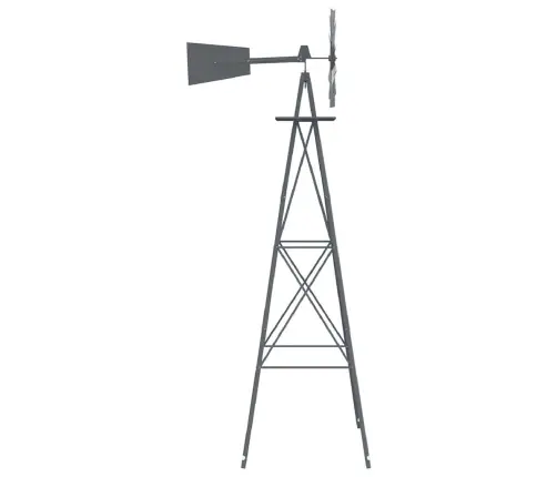 Vējdzirnavas Pelēkā 84X68X245 Cm Dzelzs Vidaxl