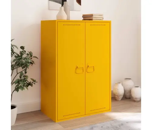 Kabineta Rokturi 210 Pcs Sinapsu Dzeltena 85 X 45 Mm Metāla Vidaxl