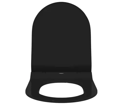 Tualetas Tinkamas Sėdyniai Juoda 50 X 36 X 5 Cm Polipropilenas