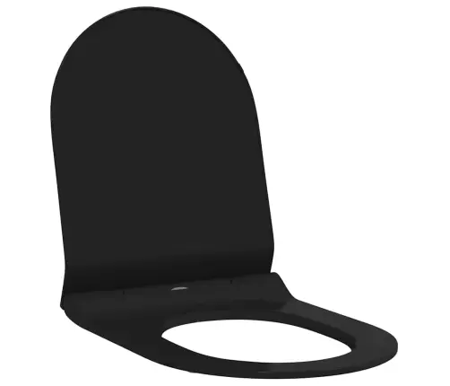 Tualetas Tinkamas Sėdyniai Juoda 50 X 36 X 5 Cm Polipropilenas