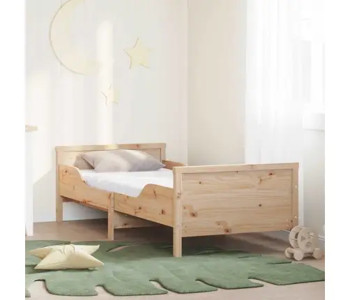 Gultas Rāmis Ar Matraci Brūna 80 X 200 Cm Priedes Masīvkoks Vidaxl