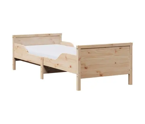 Gultas Rāmis Ar Matraci Brūna 80 X 200 Cm Priedes Masīvkoks Vidaxl