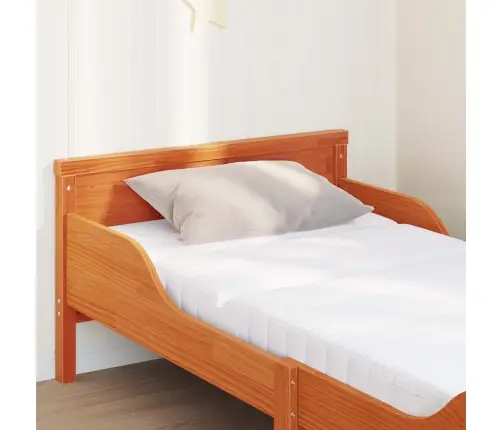 Lovos Rėmas Su Čiužiniu Ruda 80 X 200 Cm Kietos Pušies Mediena