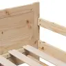 Lovos Rėmas Su Čiužiniu Ruda 80 X 200 Cm Kietos Pušies Mediena