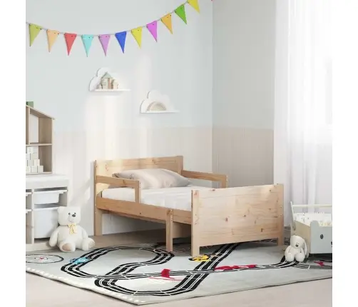 Lovos Rėmas Su Čiužiniu Ruda 80 X 200 Cm Kietos Pušies Mediena