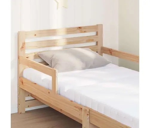 Lovos Rėmas Su Čiužiniu Ruda 80 X 200 Cm Kietos Pušies Mediena