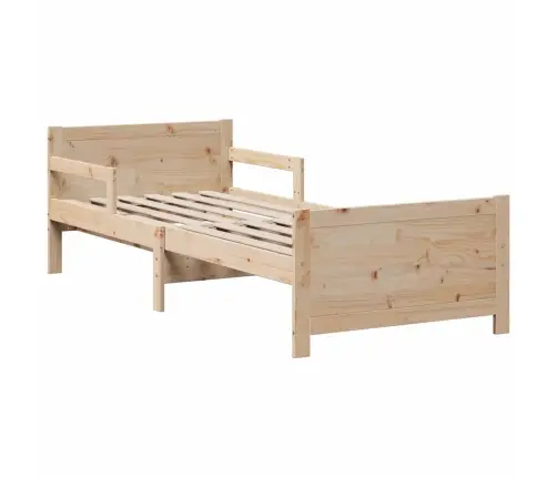 Gultas Rāmis Ar Matraci Ar Galvas Klāju Brūna 80 X 200 Cm Vidaxl