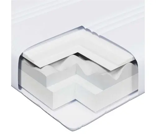 Gultas Rāmis Ar Matraci Ar Galvas Klāju Balts 80 X 200 Cm Vidaxl